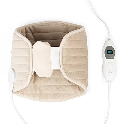 Vidabelle Wärmegürtel für Rücken, Bauch und Niere in beige, 3 Temperaturstufen, Überhitzungsschutz, Maschinenwaschbar, inkl. 
