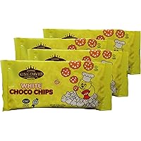 King David Vegan Lactose-Free Non-dairy Kosher White Chocolate Flavored Chips 8.8 Ounce (Pack of 4)