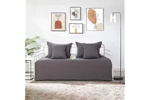 TieyaChkis Parure de lit 5 pièces pour lit jumeau, toutes saisons, couette légère avec taies d'oreiller et oreillers décorati