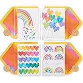 Papyrus Thank You Cards with Envelopes, Rainbows and Hearts (20-Count)
