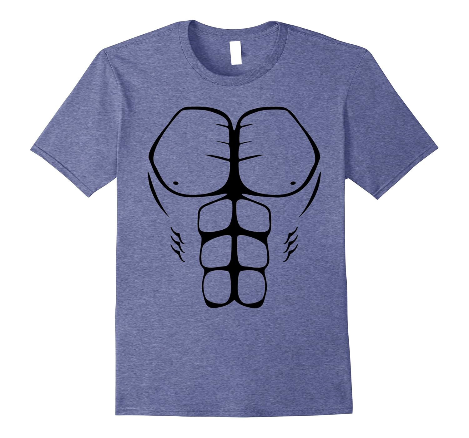 Chest Six Pack Abs Muscles T Shirt-anz