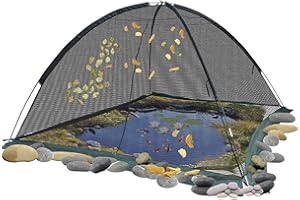 OKAYES Pond Net Cover 14x11FT Pond Netting for Koi Leaves Ponds for Winter Fish Ponds Koi Pond Net