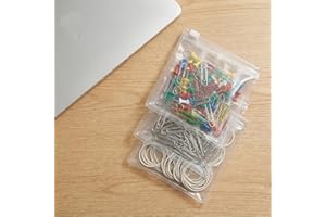 Mini Zipper Storage Bags for Travel Essentials, Reusable Clear Plastic Pouches for Pills, Jewelry and Small Items, Waterproof