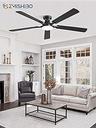 ZMISHIBO 60 Inch Ceiling Fan with Light, App&Remote