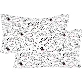 Scientific Sleep Many Puppy Dogs 2 Pcs Cartoon Kids Pillowcases 100% Cotton Cozy Standard 20" X 30" Pillowcase (Puppy)