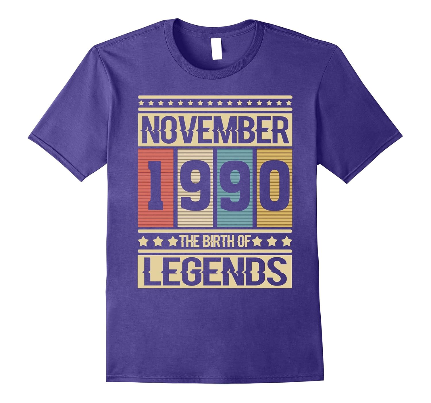 November Nov 1990 The Birth of legends 27 Years Old T-shirt-ANZ