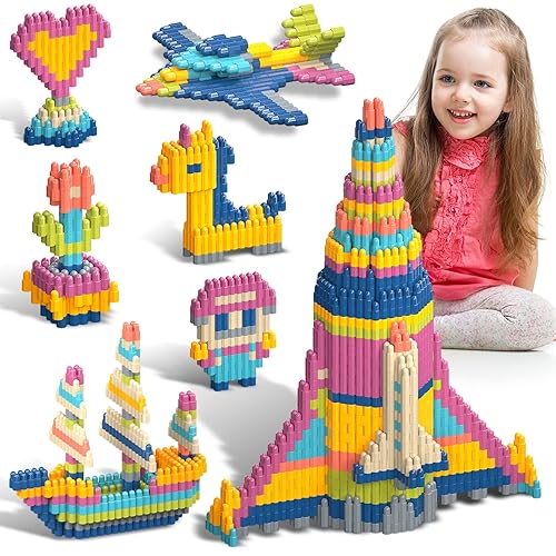 Tigerhu Kids 1120pcs Building Blocks Set Educational STEM Building Toy,  Construction Block Toys Set Learning Playset Kit for Boys Girls, Child  Brain