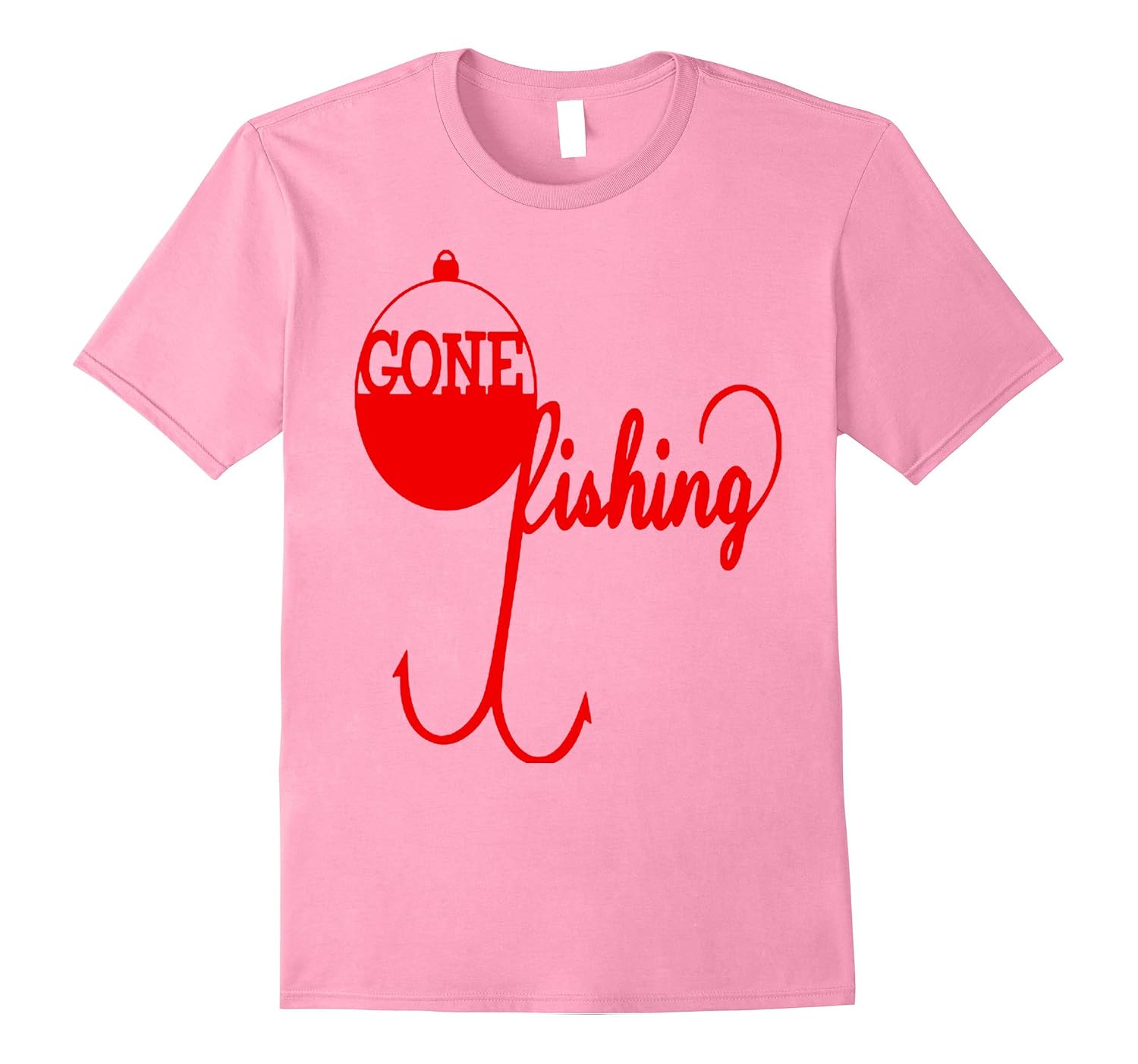 T-shirt Gone Fishing - Neuf Sans étiquettes, 100% Coton, Toutes Tailles Homme, Blanc