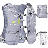 Running Vest with Water Bladder 1.5 Liter, Small Hydration Water Vest, Lightweight Hydration Pack Multi-Pocket 11x - for Hiking Race Trail Marathon for Women Men