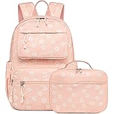 Bluboon Backpack for Girls Kids Preschool Backpack with Lunch Box Kindergarten Bookbag Toddler School Bags Set