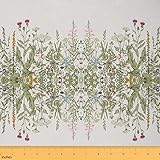 Erosebridal Leaves Upholstery, Wildflower Botanical