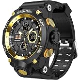 BASUMIU Military Digital Watches for Men Waterproof Work Mens Watch Sports | Black Military Dive Tactical Digital Man Watches for Men Nice Luxury Waterproof Diver Mens Watches Work Black Sports