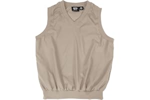 Akwa Made in USA Men's Microfiber Water Repellent V-Neck Pullover Golf Vest