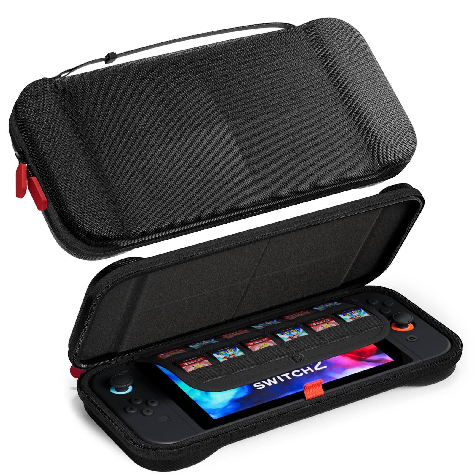 Photo 1 of 10 OF ProCase Slim Carrying Case for Nintendo Switch 2 2025, Travel Case Hard-Shell with 12 Game Card Slots, Switch 2 Protector Accessories -Black