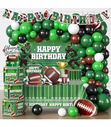 Football Party Decorations - 100 Pcs Party Supplies
