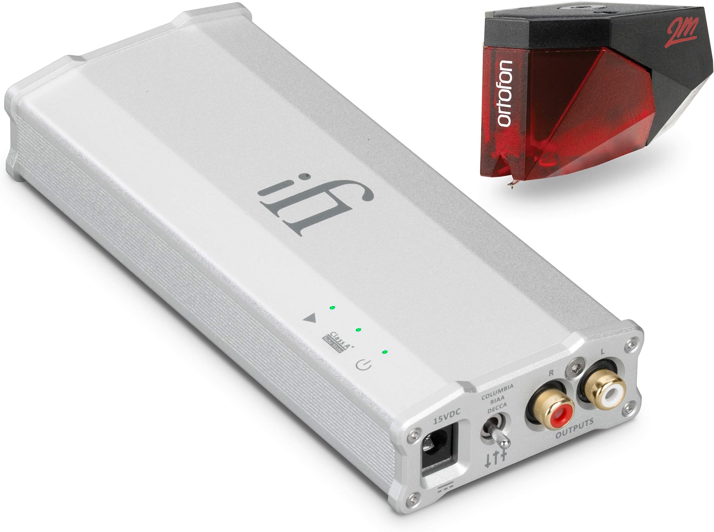 iFi - Micro iPhono 2 MM/MC Phono Preamplifier & Ortofon - 2M Red Bundle