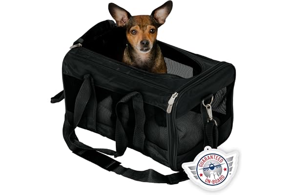 SHERPA Original Deluxe Airline Approved Pet Carrier, Medium, Black