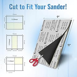 2000 Grit Sandpaper Sheets, 50-Pack, 9x11 in