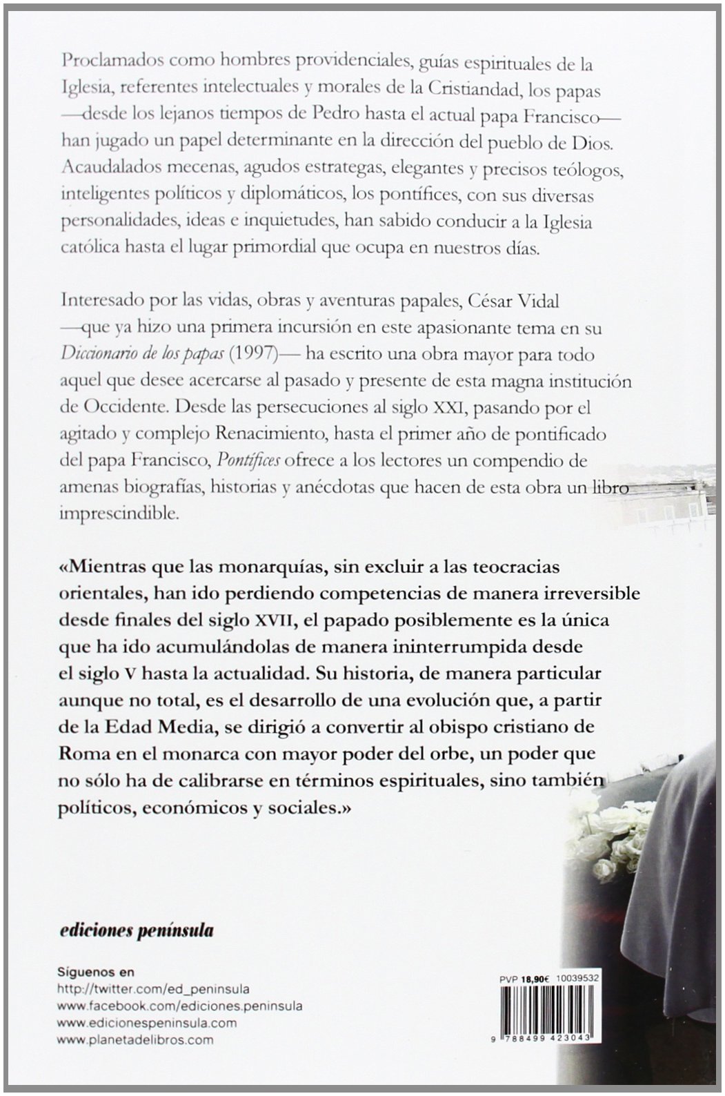 Federico Jimenez Losantos Y El Papa Francisco Pontífices: De las persecuciones al papa Francisco: Vidal, César:  9788499423043: Amazon.com: Books