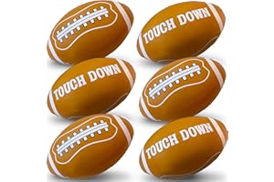 ArtCreativity 12 Pcs Inflatable Football for Football Party Decorations - Inflatable Blow Up Footballs with Touch Down Design - 12 Inches Long - Football Birthday Party Favors and Decor