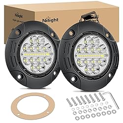 Nilight Flush Mount LED Light Pods 2PCS 5 Inch 36W