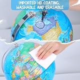 TTKTK Illuminated World Globe with Wooden Stand USB LED Educational Gift view 8