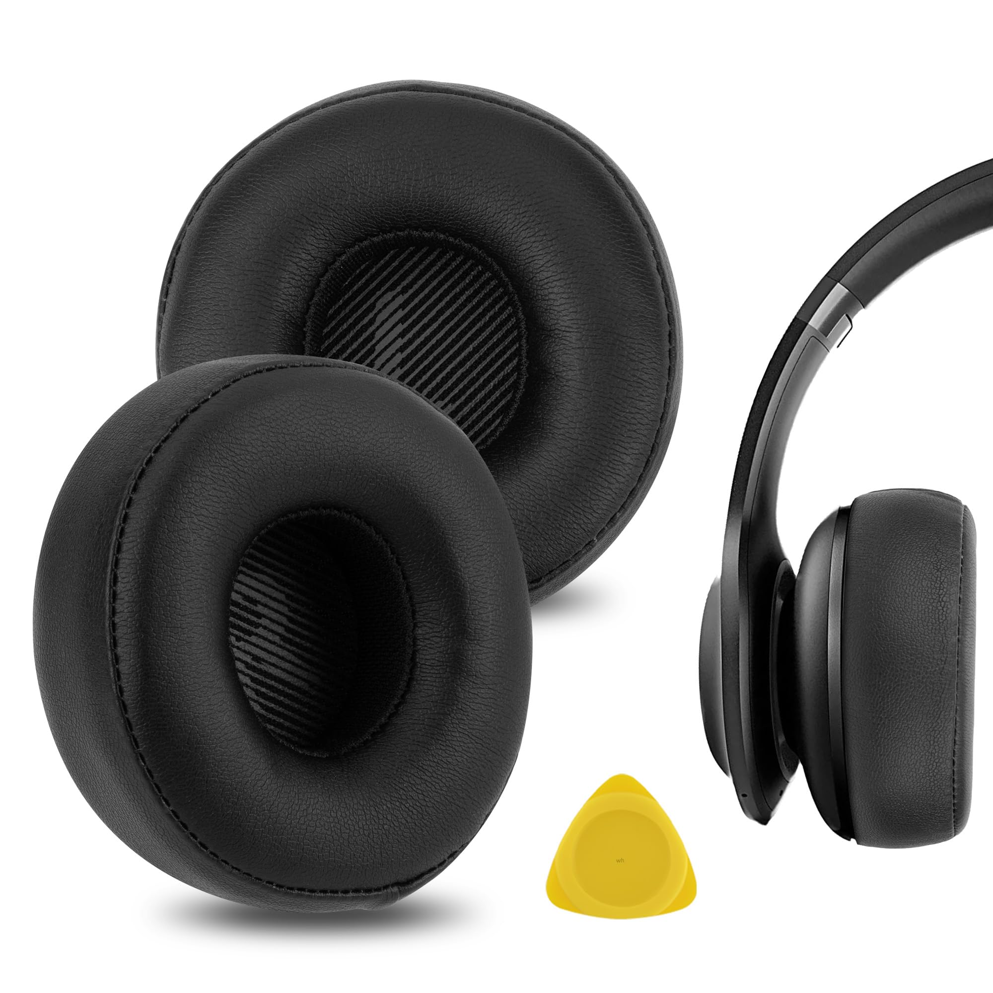 Geekria Replacement Ear Pads for JBL Everest 300, V300BT Headphones Ear Cushions, Repair Parts (Black)