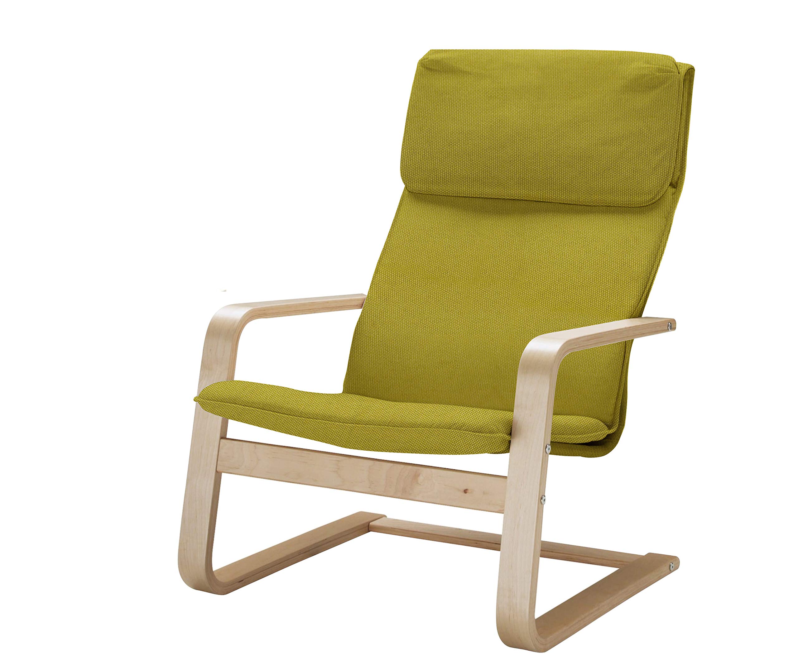 Vinylla Armchair Replacement Cover Compatible with IKEA Pello (Cotton - Green)