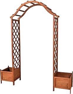 Nexos Holzeingang Torbogen Rosenbogen Rankhilfe Spalier Pergola Topfstellplätze Holz