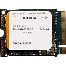 きなこ様②★★☆ Amazon.com: KIOXIA SSD 256 GB M.2 2230 30mm NVMe PCIe 4.0