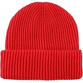 Home Prefer Mens Winter Hat Rib Knit Beanie Hat for Men Women Warm Cuff Beanie for Running Cycling Snow Ski Beanie