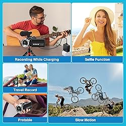 Weochi Video Camera Camcorder Ultra HD 2.7K 42MP