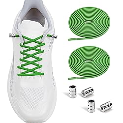 AOLLRUIRLL 2 Pairs Elastic No Tie Shoelaces For