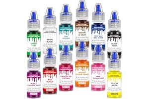 Nomeca 12 Color Food Coloring Set, Vibrant Liquid Food Colors Frosting Dye Tasteless for Baking, Cake Decorating, Royal Icing