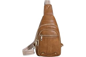 mcuvaec Small Sling Bags for Women 2024 Women's Crossbody Sling Bag Vegan Leather Fanny Pack Purse with Guitar Strap