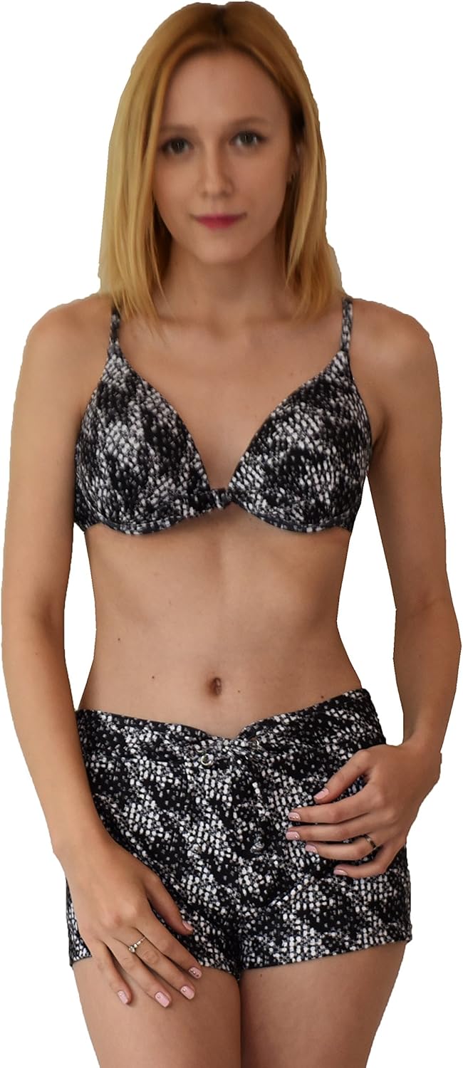 Private Island Women Hot Pants UPF 50+ Yoga Workout Swim Board Shorts Rash Gaurd: Clothing