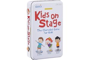 UNIVERSITY GAMES Briarpatch | Kids on Stage: The Charades Game For Kids Travel Tin, Ages 3+