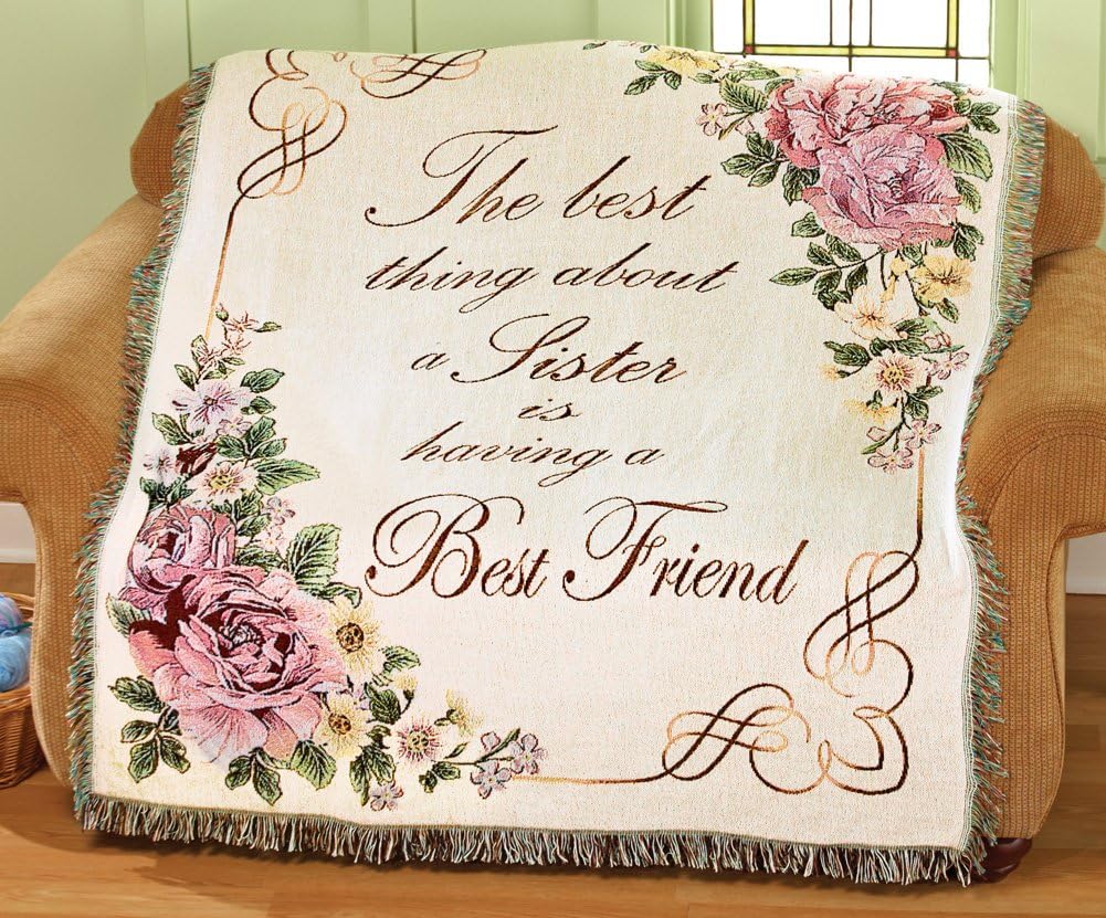 My Sister Tapestry Throw Blanket Kitchen & Dining