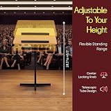 Pyle Portable Floor Lectern Podium Stand Adjustable Height Slanted Top PLCTND44 view 2