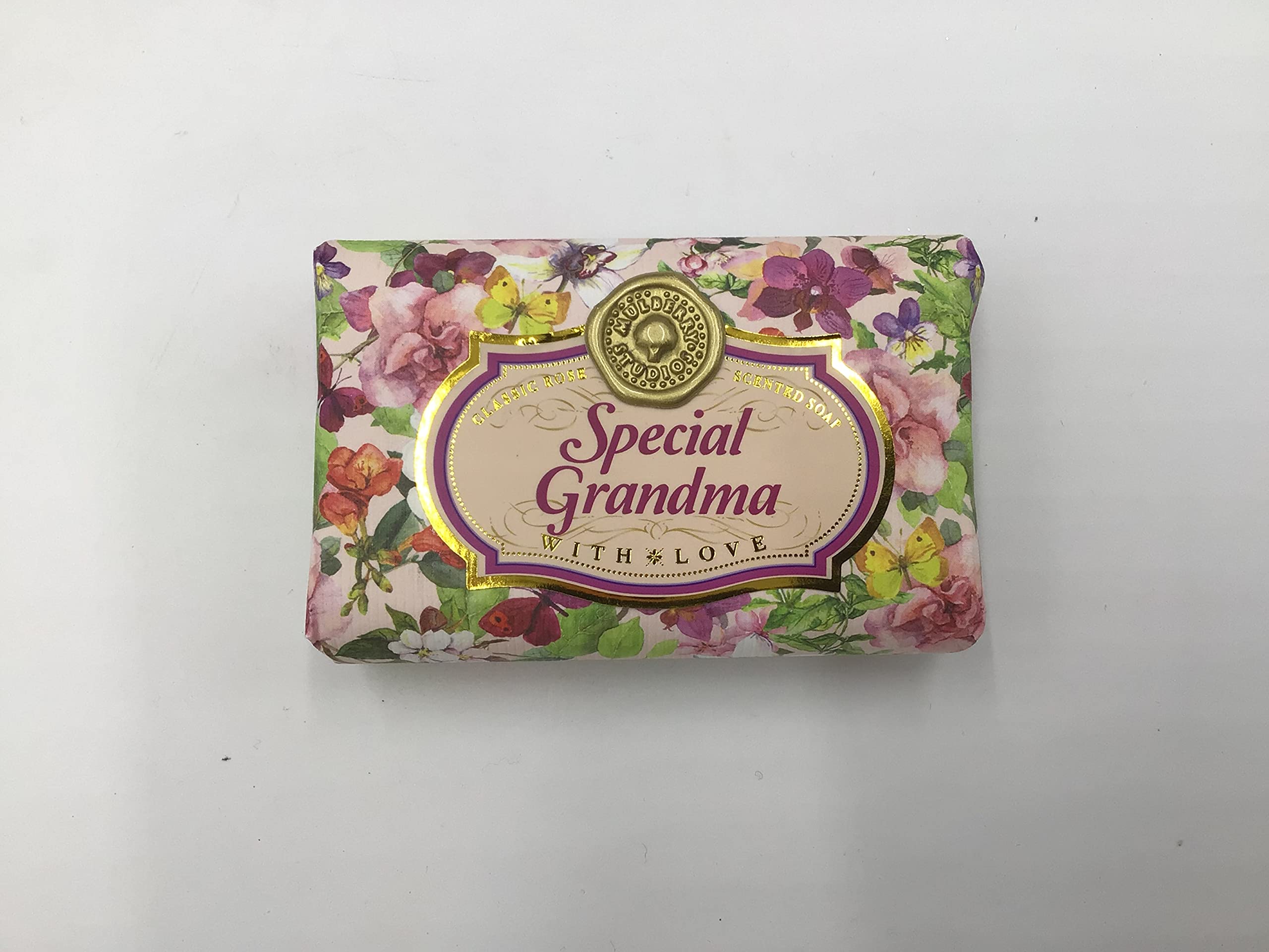 Special Grandma - Gift Soap Bar For Her Birthday Rose Scent Mum Grandmother Cleanser Lather Present Girl