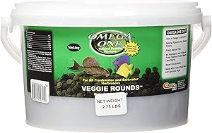 Omega One Veggie Rounds, 14mm Rounds, Sinking, 2.75 lb Bucket