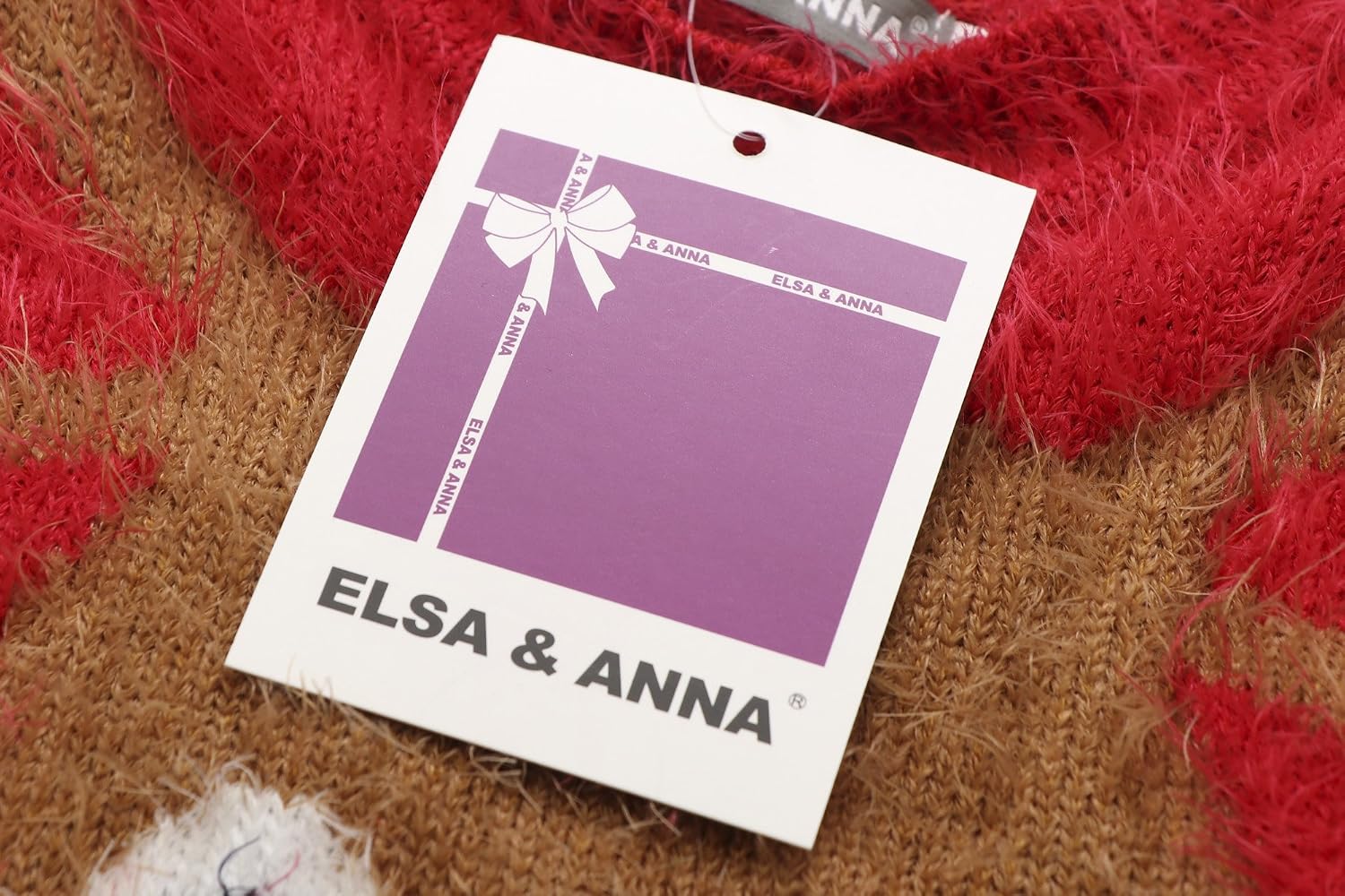 ELSA & ANNA UK Girls Children Kids Christmas Jumper Girls Xmas Jumpers Sweater REDJUM11 (RED, 5-6 Years) - Image 5