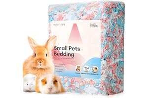 BUCATSTATE Hamster Bedding 50L, 99% Dust-Free Guinea Pig Bedding Odor Control Paper Bedding, Cozy Small Animal Bedding for Rabbit Rat Syrian Dwarf Hamsters Gerbils (Confetti)