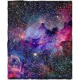 KYKU Soft Galaxy Blanket Full Size Fleece Purple Nebula Throw Blanket Universe Small Outer Space Adult and Child Comfy Home for Living Room Sofa Nap Cozy Pretty Abstract Art Printed Design Gifts