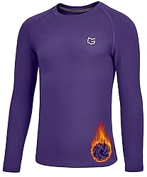 Youth Boys Compression Thermal Shirt Long Sleeve