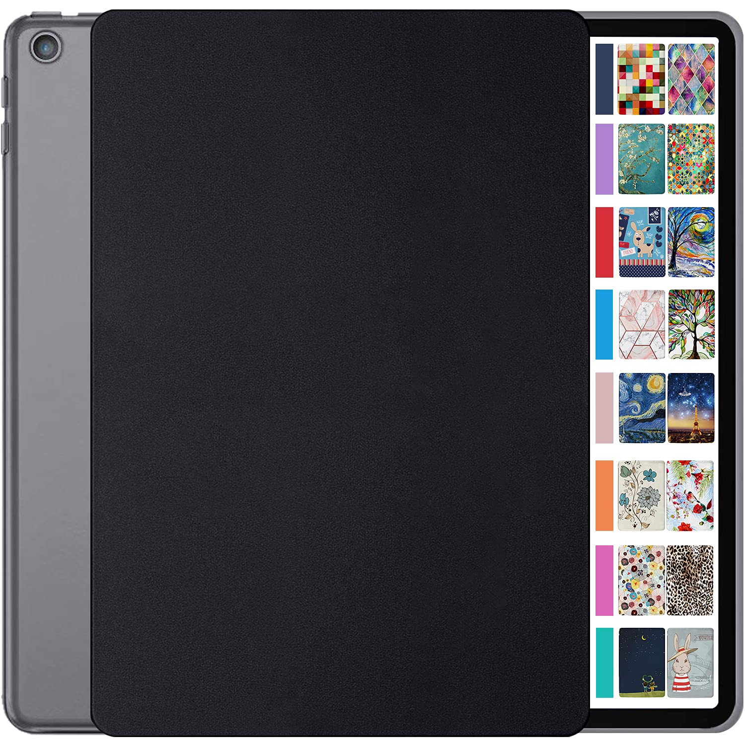 DuraSafe Cases for iPad 9th 8th 7th Gen Hard Back Case A2602 MK2K3B/A MK2L3B/A A2604 MK2N3B/A MK2P3B/A A2603 A2605 MK663B/A MK6A3B/A MK693B/A A2270 MYLC2B/A A2428 A2429 A2430 A2197 - Black