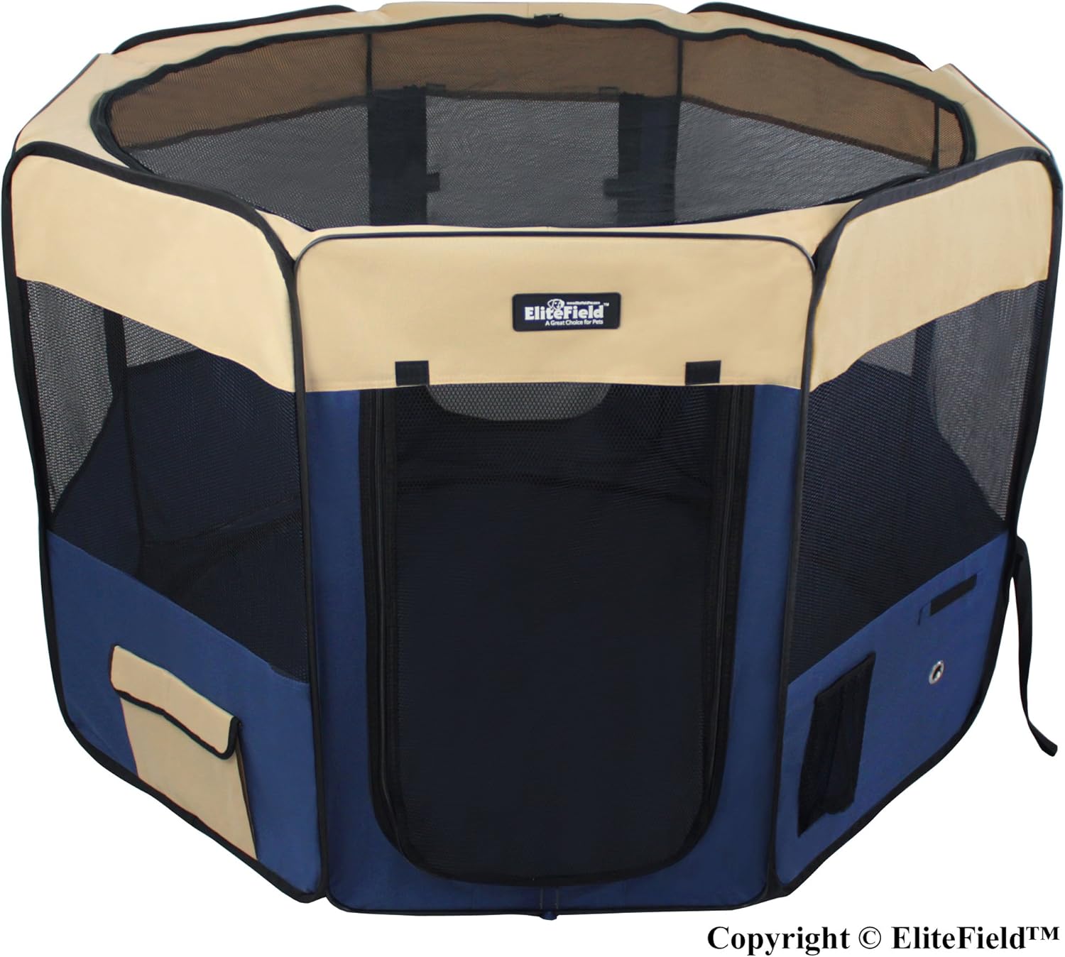 EliteField 2-Door Soft Pet Playpen, Exercise Pen, Multiple Sizes and Colors Available for Dogs, Cats and Other Pets