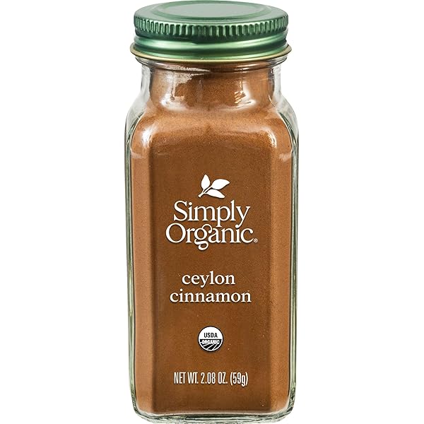 SIMPLY ORGANIC CEYLON GROUND CINNAMON, 2.08 OUNCE, NON-GMO ORGANIC CINNAMON POWDER