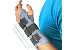 FEATOL Wrist Brace Splint Carpal Tunnel for Women Men, Night Wrist Sleep Support Brace, Left Hand, Medium/Large, Pain Relief for Sprain, Arthritis, Tendonitis
