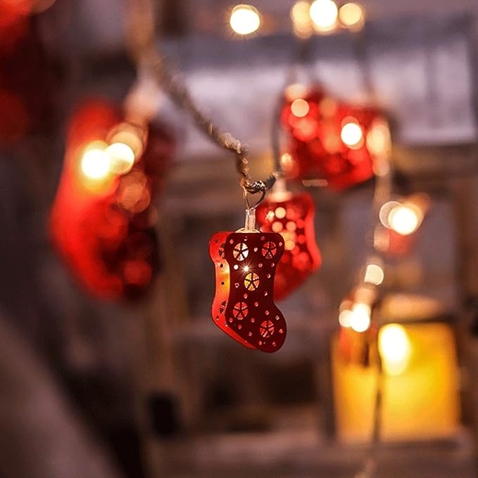 Led string lights batteries powered christmas stocking lights fairy LED String Lights Batteries Powered Christmas Stocking Lights Fairy